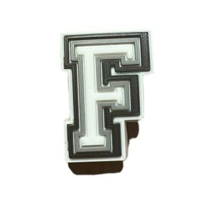 Letter F Croc Charm